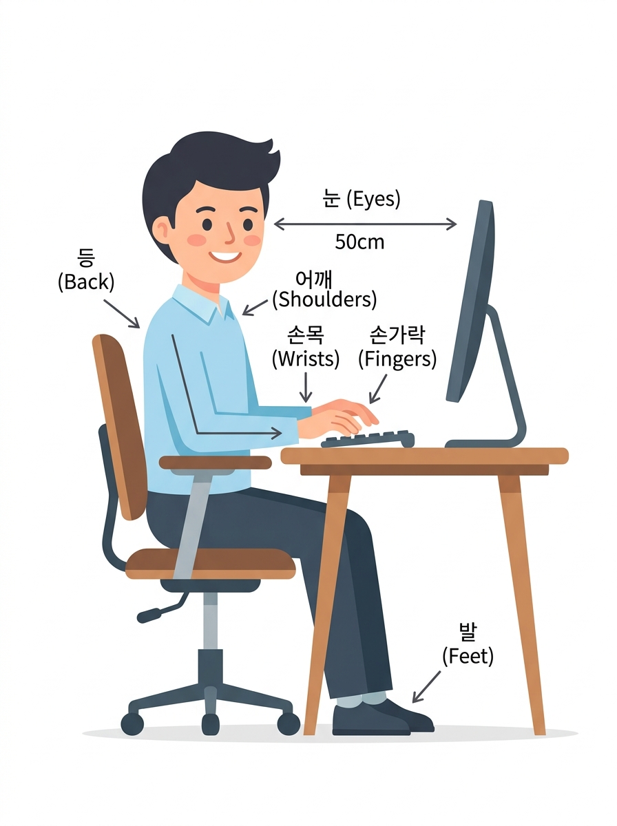 올바른 손가락 자세