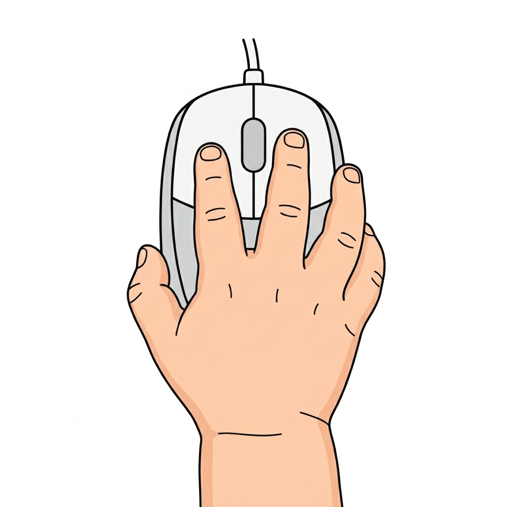 마우스 올바르게 잡는 법